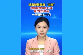 派出所辅警当“内鬼”，透露查赌信息11次，每次收300元，一审获刑11个月。（大象新闻）视频封面