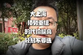 在大上海，做债务重组的代价极高，轻易不要选 #上海 #上海贷款视频封面