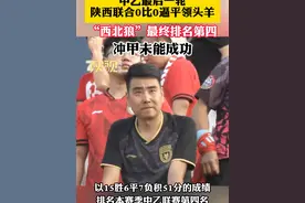 中乙最后一轮陕西联合0比0逼平领头羊，“西北狼”最终排名第四冲甲未能成功。视频封面