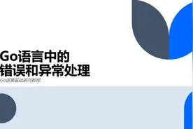 Go语言基础系列教程之错误和异常处理#编程入门 #加油职场人视频封面