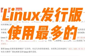 Linux发行版本介绍，国内使用最多的是哪个视频封面