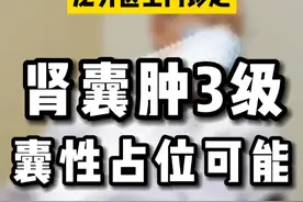 肾囊肿级别越高恶性程度越大，肾囊肿3级有囊性占位的可能#肾囊肿 #泌尿外科 #如有不适请及时线下就医视频封面