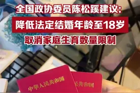全国政协委员陈松蹊建议：降低法定结婚年龄至18岁，取消家庭生育数量限制视频封面