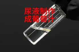 用尿液和一次性手套就能制作出葡萄汁，满满的狠活 #化学实验视频封面