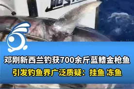 一级垂钓大师邓刚钓获700余斤蓝鳍金枪鱼被质疑作假：挂鱼冻鱼 
