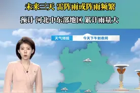 本周多雷阵雨天气～中东部地区累计雨量大～请注意防范 #河北本周多雷雨天气   #河北天气预报   #河北局地雨量大注意防范视频封面