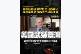 美国在台办事处长谷立言受访！兜售军事武装台湾不对称作战！ #谷立言视频封面