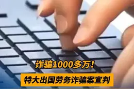 男子以“低门槛高薪国外就业”为诱饵，诈骗1000多万 #网络诈骗 #高薪 #就业视频封面
