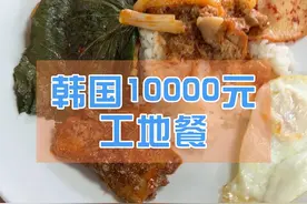 韩国10000韩元的工地餐，能吃饱吗？ #济州岛大叔 #韩国工地餐 #好好吃饭 #吃货日常记录视频封面