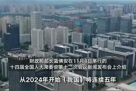 财政部部长：今年开始直接增加地方化债资源10万亿元视频封面