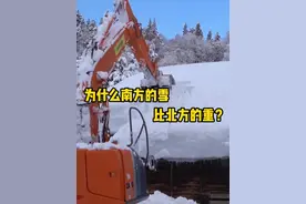 为什么南方的雪比北方的重？这是因为雪也有干雪和湿雪之分。 #冰雪季  #解压  #雪  #南方的雪vs北方的雪 #知识前沿派对