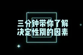 决定性别的因素是什么？ 来花三分钟了解一下#生命科普 #科普一下视频封面