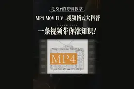 mp4、mov、flv、avi……视频格式大科普！带你涨知识 #视频格式 #影视科普 #数码知识 #封装格式 #涨知识