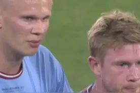 万万没想到，哈兰德浪费的这脚绝佳良机，竟会是本赛季最后的布丁连线…德布劳内下场后，哈兰德能否率领曼城赢下冠军？#曼城vs国米 #哈兰德 #德布劳内 #欧冠决赛 #dou来足球季视频封面