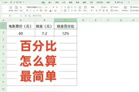 百分比怎么算最简单？试试这个方法！ #office办公技巧 #办公技巧