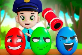 儿童益智动画：小男孩挑战角色游戏，100颗彩蛋能砸出来什么？视频封面