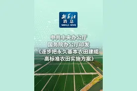 新华社消息丨中共中央办公厅 国务院办公厅印发《逐步把永久基本农田建成高标准农田实施方案》视频封面