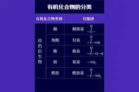 有机化合物的分类 #有机化学 #有机物 #微课视频封面