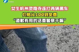 潮州女生杭州灵隐寺连打两辆黑车！#杭州黑车  #潮州女孩奶凶奶凶的#道歉有用的话要警察干嘛视频封面