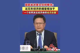 国家发改委主任郑栅洁：这五年经济的增量相当于，“一个世界发达经济体的经济总量” #经济  #聚焦两会视频封面