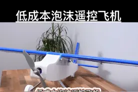 低成本泡沫遥控飞机 #制作过程 #趣味实验 #手工 #遥控飞机 #飞机