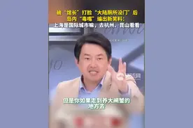 被“馆长”打脸“大陆厕所没门”后，岛内“毒嘴”编出新笑料：上海是国际城市嘛，去杭州、昆山看看