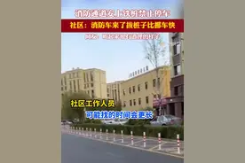 防止有人停车，小区消防通道被物业立一排铁桩 # 消防安全 # 物业