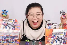 开箱布鲁可变形金刚星辰版！9.9米用汽车人改造摇摇车好好玩