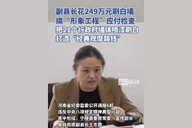 副县长花费249万“刷白墙”，搞“形象工程”！官方披露详情视频封面
