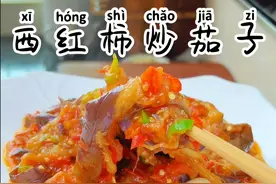 西红柿炒茄子 酸辣好吃又下饭#美食教程 #家常菜 #下饭菜 #湘菜 #西红柿炒茄子