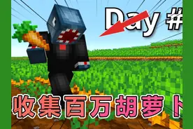 我的世界：老哥的100万胡萝卜收集竞赛 #我的世界 #mc不灭