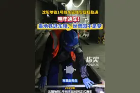 沈阳地铁1号线东延线实现短轨通
明年通车！乘地铁逛东陵、世博园不是梦（记者 常晟罡 吕佳）#沈阳地铁1号线东延线明年通车视频封面