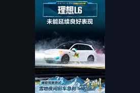 雪地夜间前车急刹#理想L6未能延续良好表现？#2024懂车帝全球冬测#懂车帝冬测#佳明来了
