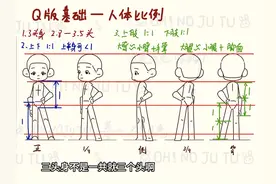 Q版人体比例原来这么简单 画多了以后发现比例真的是各种1：1