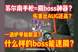 苏尔南手枪新晋刷boss神器？打boss伤害比AUG还高？ 一遇护甲就炸