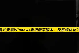 沉侵式安装Windows老坛酸菜版本视频封面