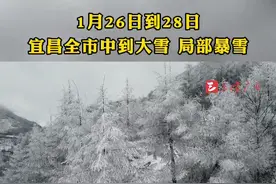 玩雪计划提上日程！1月26日到28日，宜昌全市中到大雪，局部暴雪！