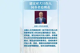 庹庆明代表：#建议对犬只伤人饲养者追刑责  #周刊君带你看两会