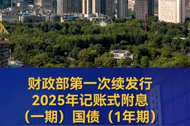 财政部第一次续发行2025年记账式附息（一期）国债（1年期） #国债视频封面
