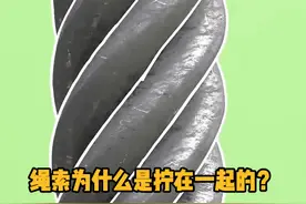 绳索为什么是螺旋着拧在一起的？这不仅分散应力，还让绳索更柔软 #科普  #解压  #物理  #工人 #人文星闪耀计划视频封面