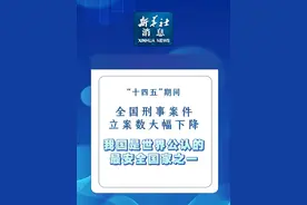新华社消息｜“十四五”期间全国刑事案件立案数大幅下降 我国是世界公认的最安全国家之一（记者：熊丰、卢佳）视频封面