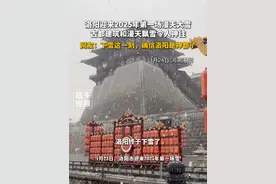 洛阳迎来2025年第一场漫天大雪，古都建筑和漫天飘雪令人神往，网友：下雪这一刻，确信洛阳是神都了#洛阳 #洛阳下雪了 #下雪