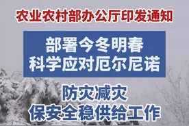 农业农村部办公厅印发通知部署今冬明春科学应对厄尔尼诺防灾减灾保安全稳供给工作#带你游云南 #厄尔尼诺#农业#防灾减灾#预案视频封面