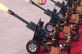 九三盛大阅兵，56门礼炮鸣放80响，是56个民族精神的具象化，是80年和平的庄严宣誓！#九三阅兵  #抗战胜利80周年
