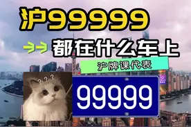 沪牌99999都在什么车上，最后一个直接封神 #沪牌 #上海沪牌视频封面