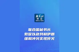 新华社消息｜联合国秘书长敦促以色列和伊朗缓和冲突实现停火（记者：尚绪谦）