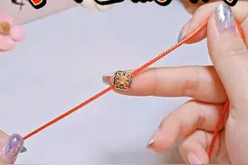 一根线就能编的【新年转运红绳】的慢动作编绳教程 #新年红绳 #手绳编织教程  #编绳教程 #手工diy #编绳手艺分享视频封面