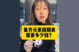 有色金属大涨～现在把元素周期表每样来1克，要花多少钱？#财经 #涨知识 #冷知识视频封面