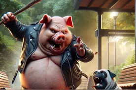 狗狗为了救松鼠和胖猪打斗 最终战胜了胖猪吗？狗狗的主人在哪里......#狗狗  #萌宠出道计划  #不爱请别伤害  #治愈世界治愈你  #神奇动物来咯视频封面