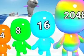 2048彩虹人，我的小人数字越强伤害就越强